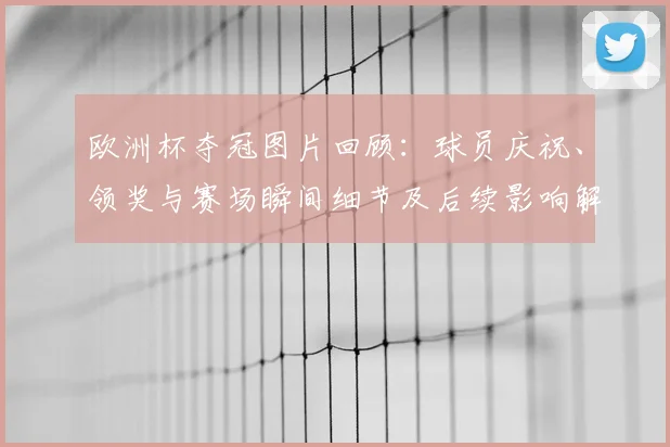 欧洲杯夺冠图片回顾：球员庆祝、领奖与赛场瞬间细节及后续影响解读